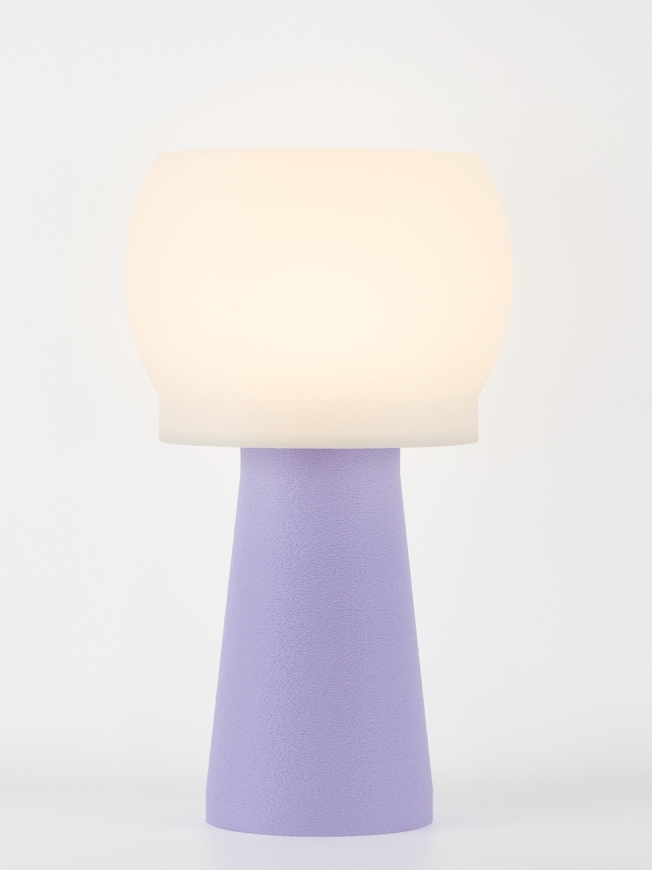 Clemence – Lampe à poser pastel lilas, médium