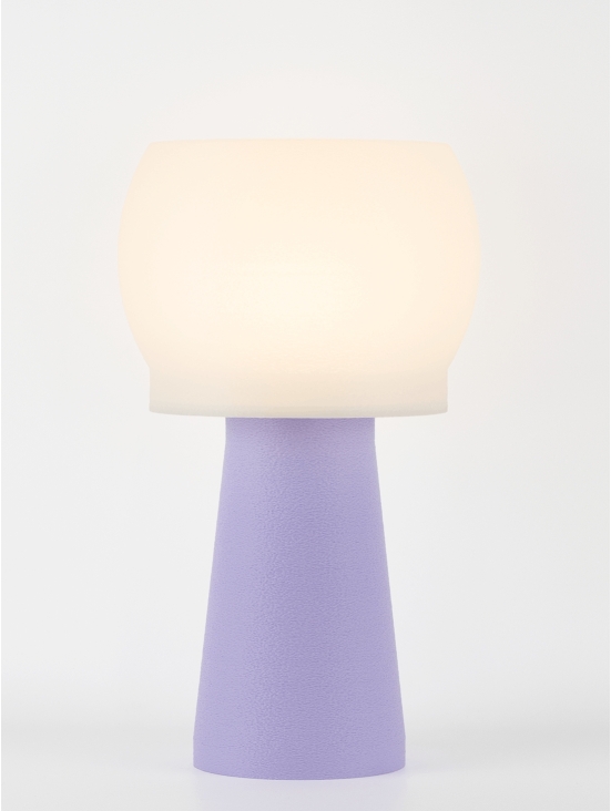 Clemence – Lampe à poser pastel lilas, médium