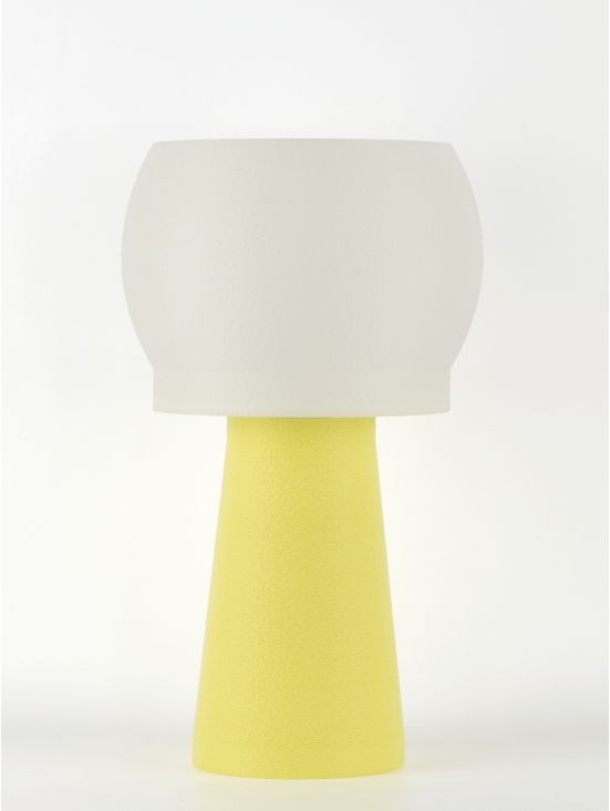 Clemence – Lampe à poser pastel jaune, médium