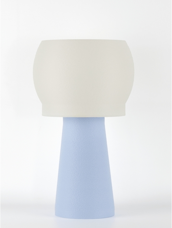 Clemence – Lampe à poser pastel bleu, médium