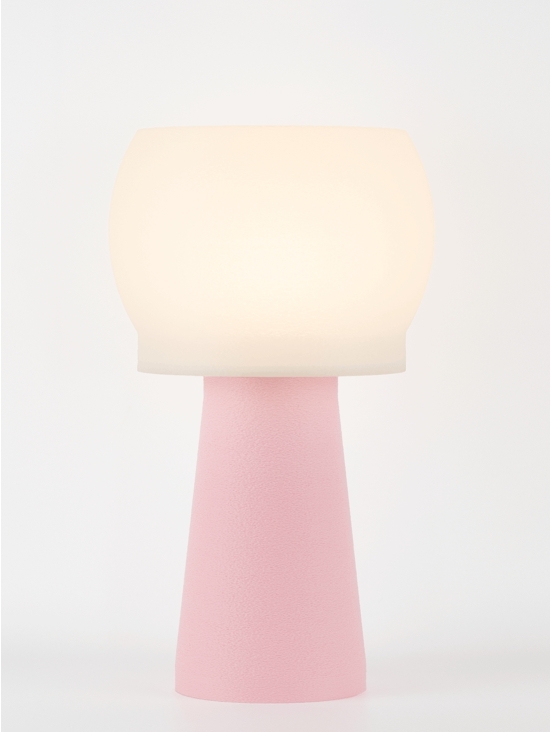 Clemence – Lampe à poser pastel rose, médium