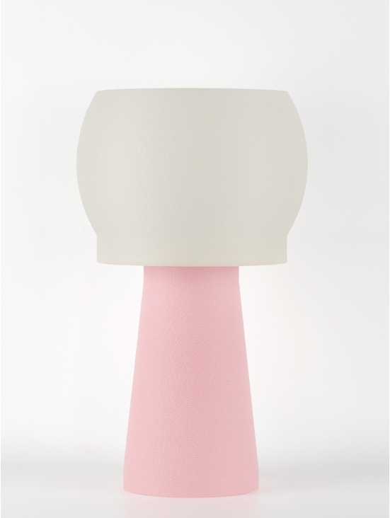 Clemence – Lampe à poser pastel rose, médium
