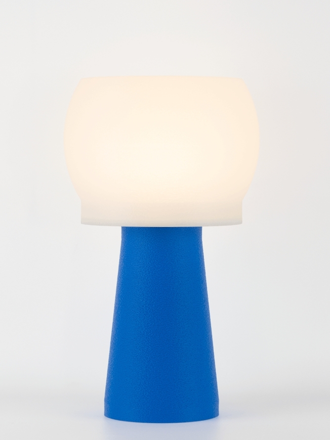 Clemence – Lampe à poser pop bleu, médium