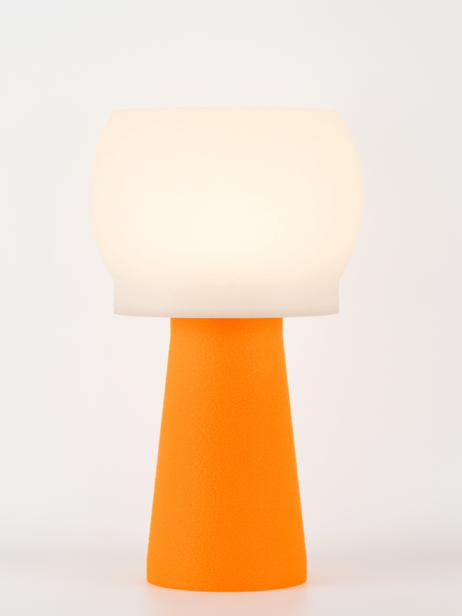 Clemence – Lampe à poser pop orange, médium