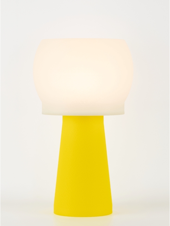 Clemence – Lampe à poser pop jaune, médium
