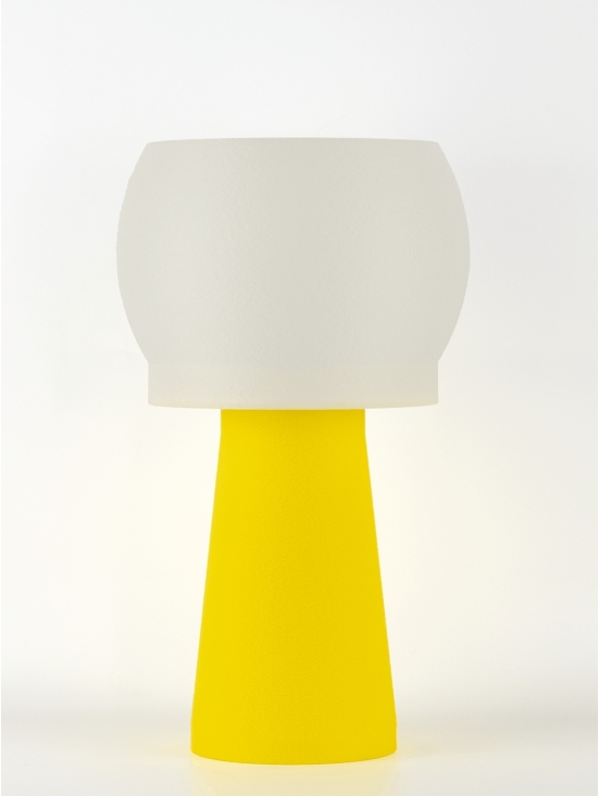 Clemence – Lampe à poser pop jaune, médium