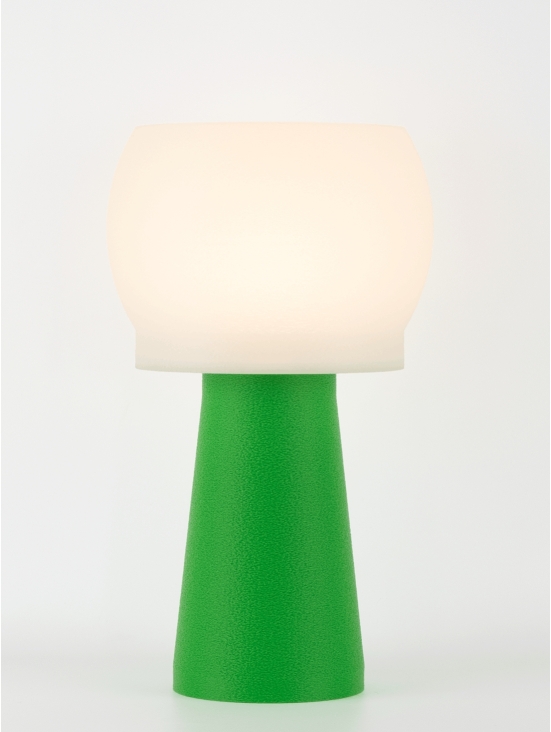 Lampe à poser Clemence Équilibre – Douceur crème coquilles Saint-Jacques & pied Pop coloré