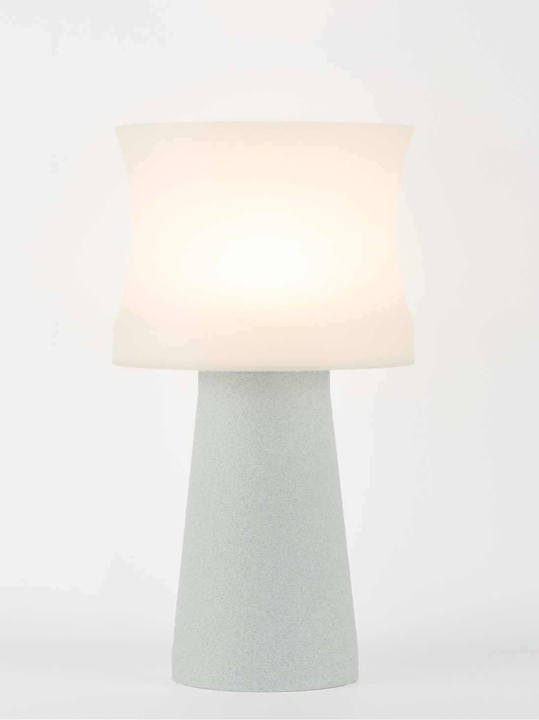 Aurélie – Lampe à poser granit grise, médium