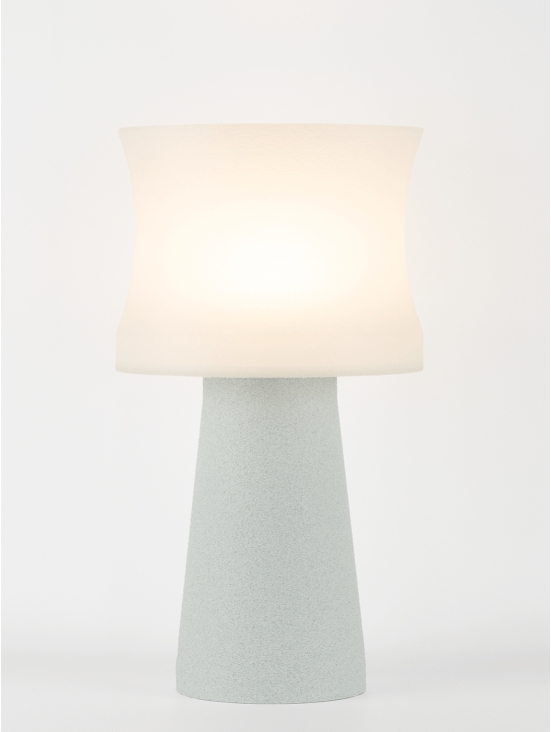 Aurélie – Lampe à poser granit grise, médium