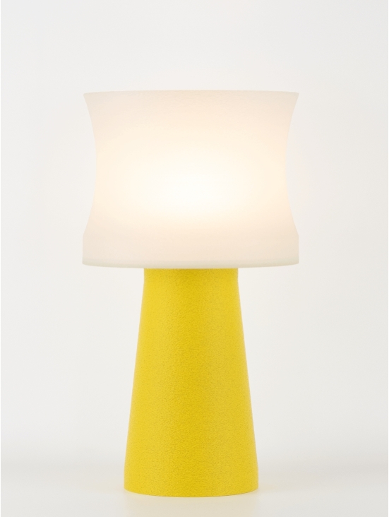 Aurélie – Lampe à poser granit jaune, médium
