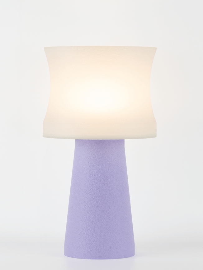 Aurélie – Lampe à poser pastel lilas, médium