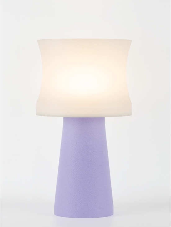 Aurélie – Lampe à poser pastel lilas, médium
