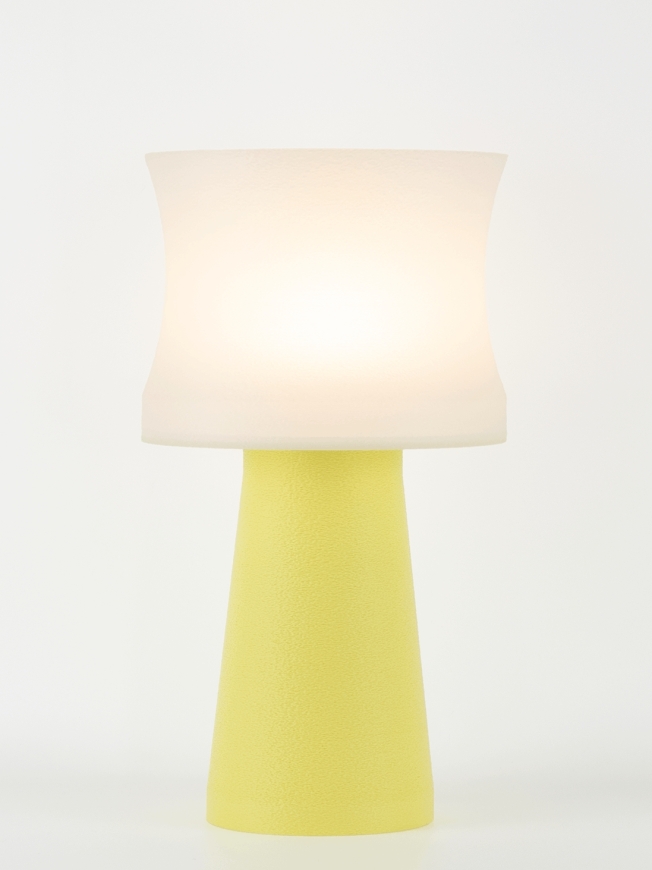 Aurélie – Lampe à poser pastel jaune, médium