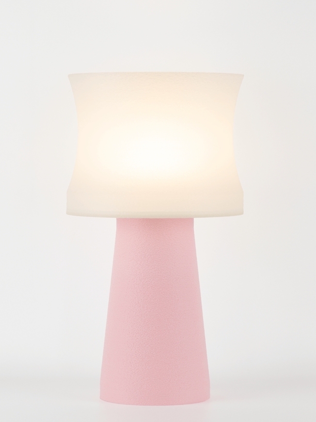 Aurélie – Lampe à poser pastel rose, médium