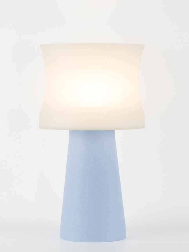 Aurélie – Lampe à poser pastel bleu, médium