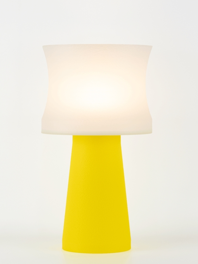Aurélie – Lampe à poser pop jaune, médium