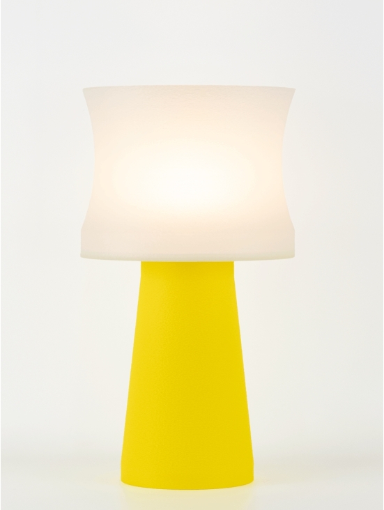Aurélie – Lampe à poser pop jaune, médium