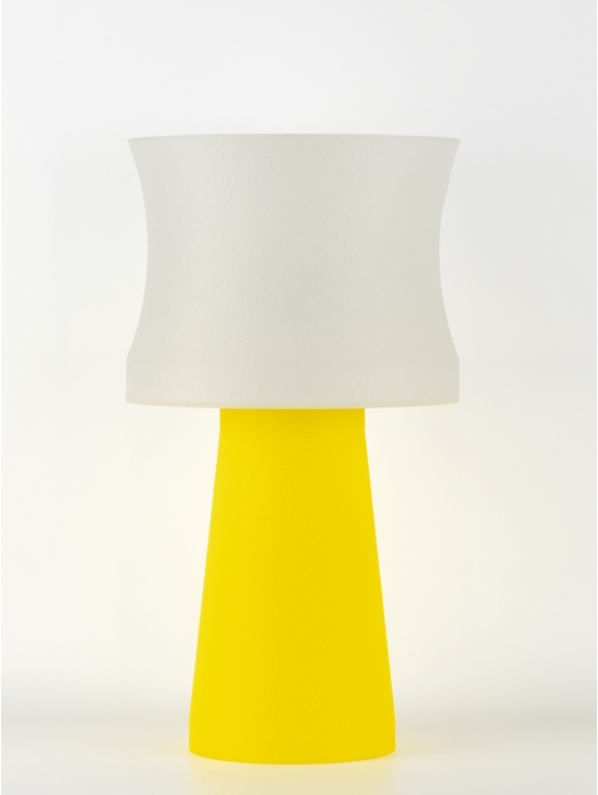 Aurélie – Lampe à poser pop jaune, médium