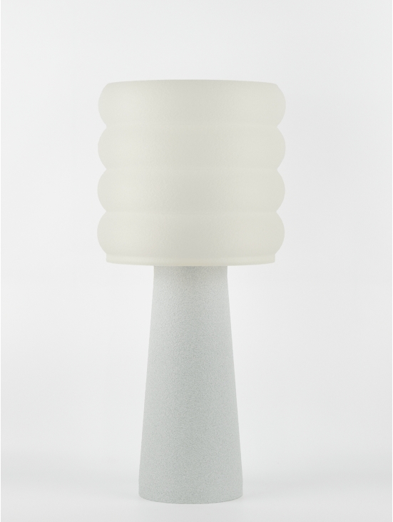 Coralie – Lampe à poser granit grise, large