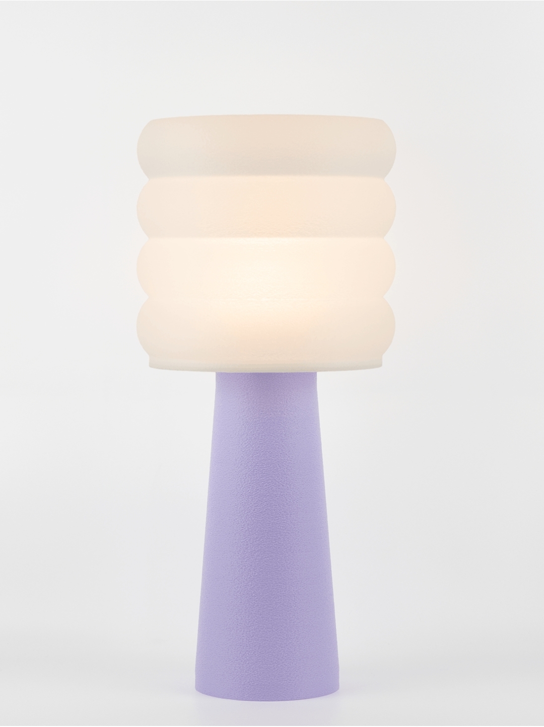 Coralie – Lampe à poser pastel lilas, large