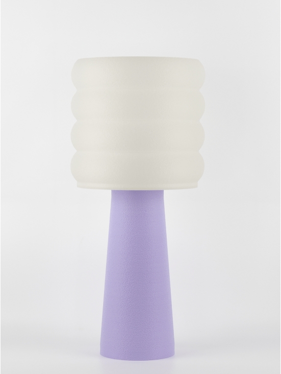 Coralie – Lampe à poser pastel lilas, large