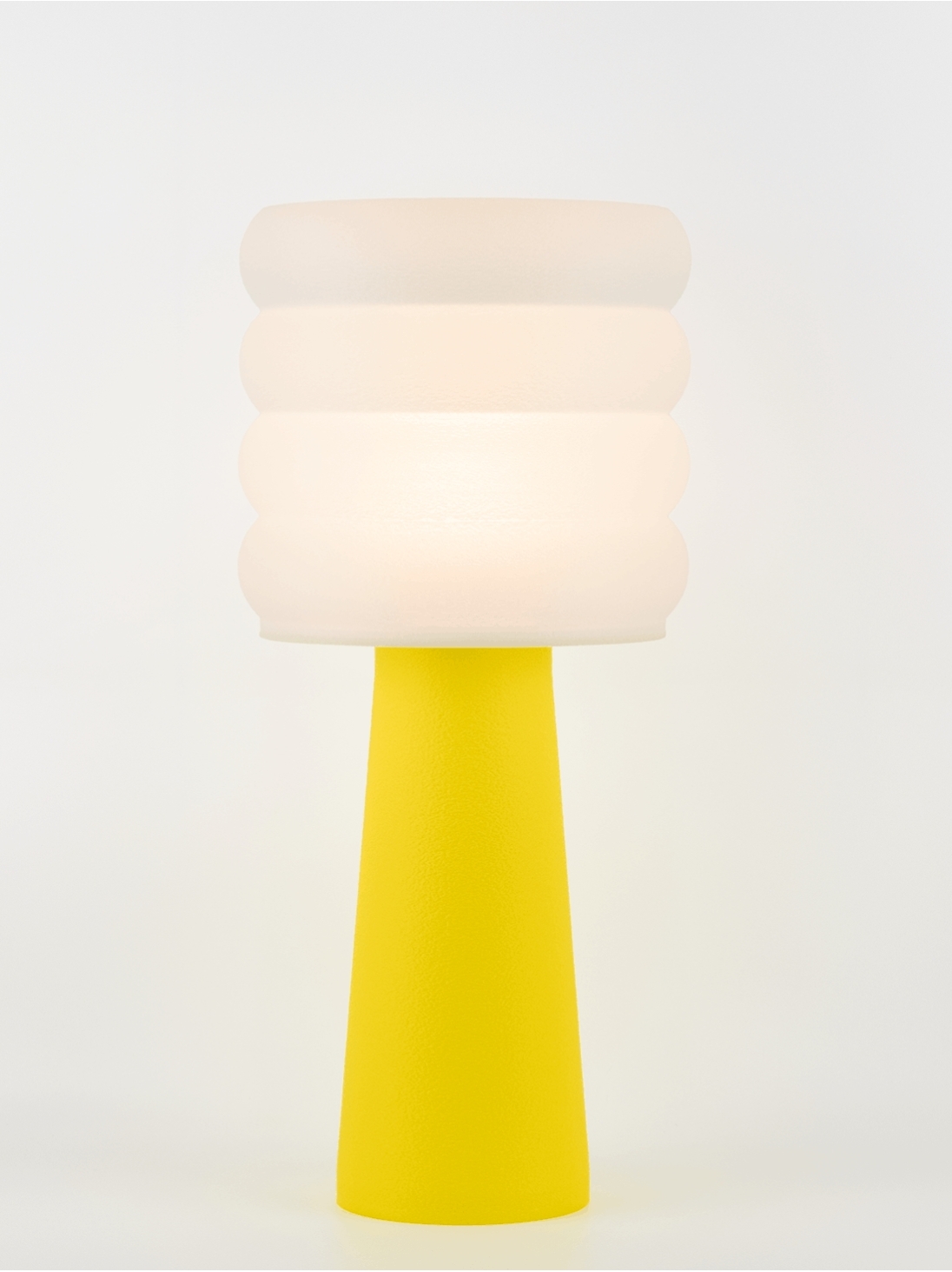 Coralie – Lampe à poser pop jaune, large