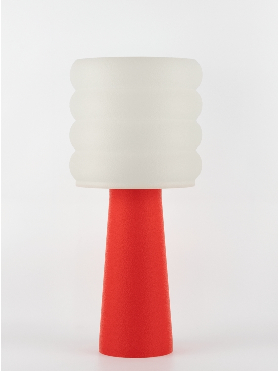 Coralie – Lampe à poser pop rouge, large