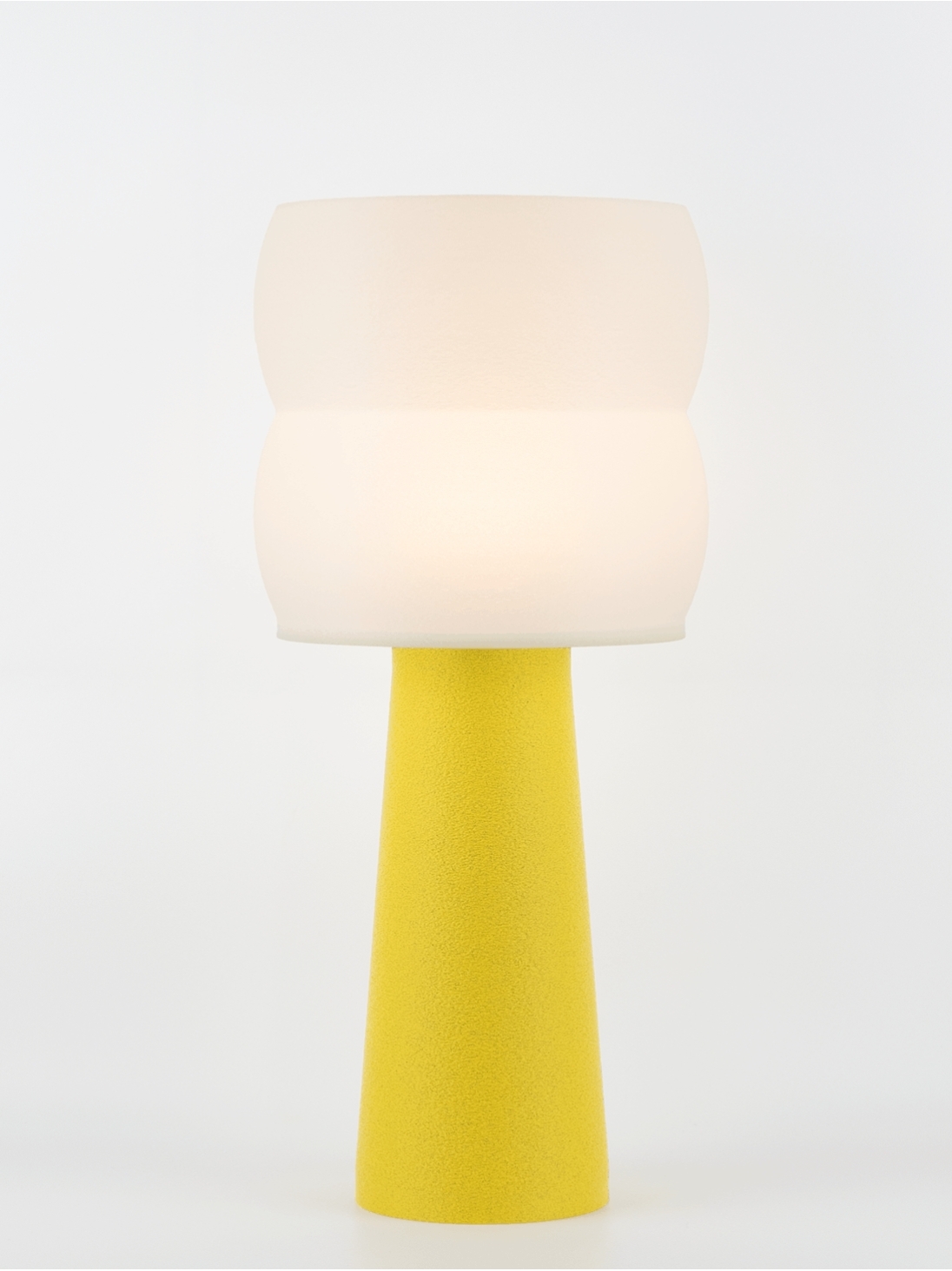 Stella – Lampe à poser granit jaune, large