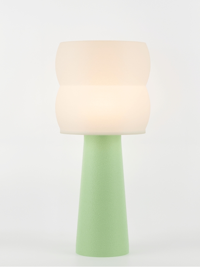 Stella – Lampe à poser pastel verte, large