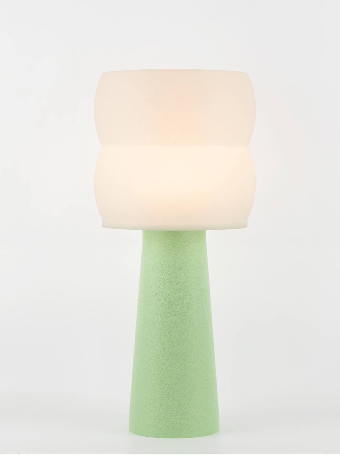 Stella – Lampe à poser pastel verte, large
