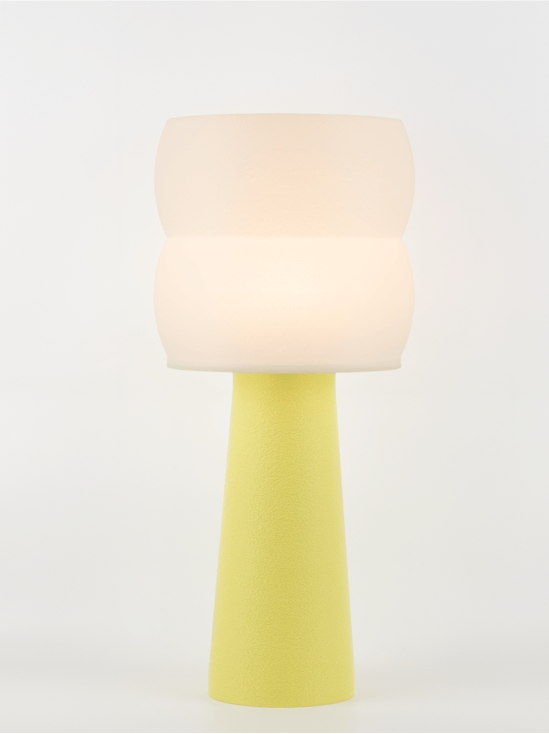 Stella – Lampe à poser pastel jaune, large