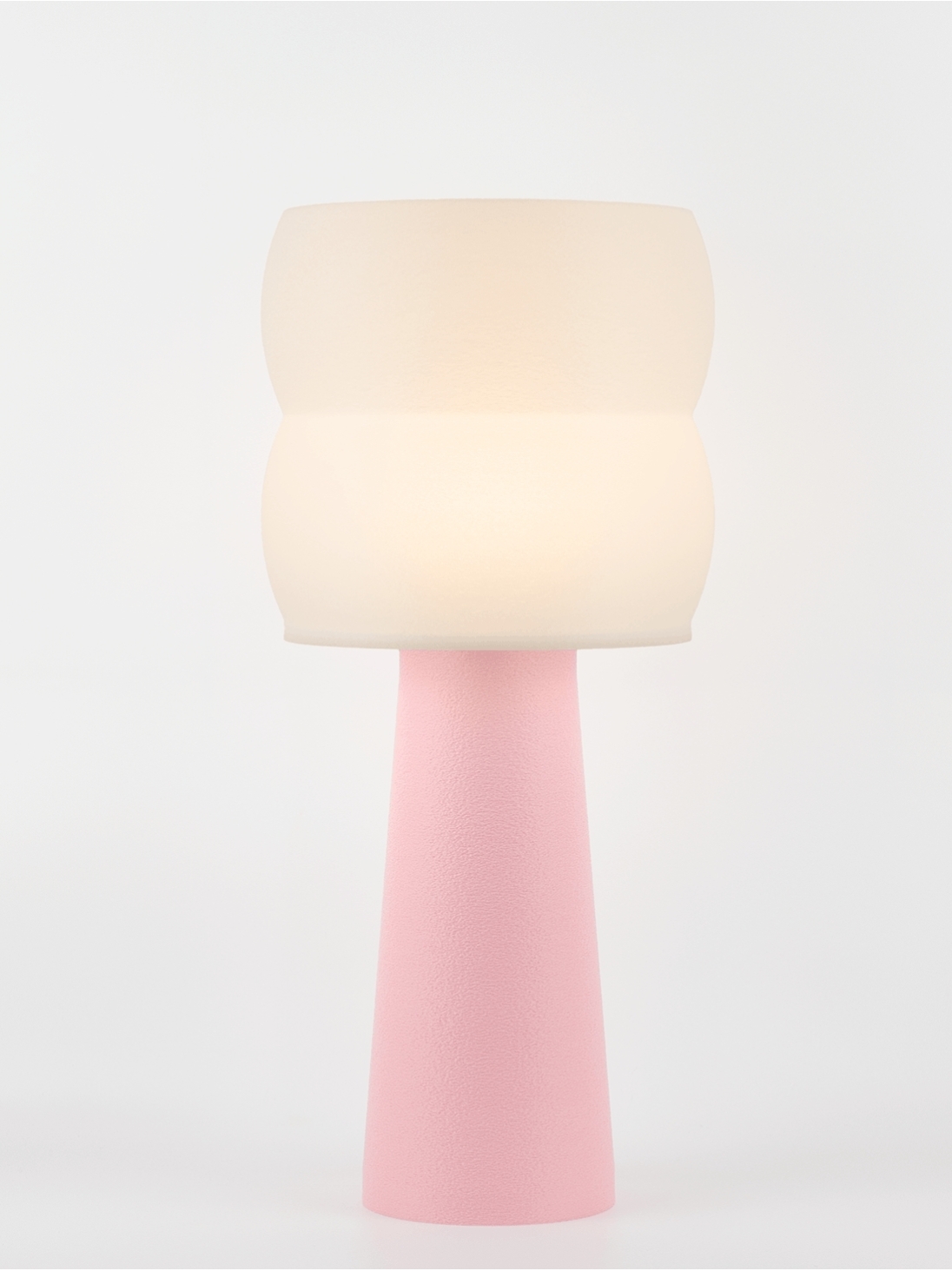 Stella – Lampe à poser pastel rose, large