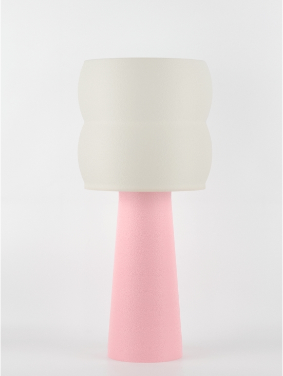 Stella – Lampe à poser pastel rose, large