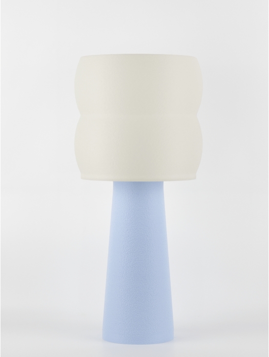 Stella – Lampe à poser pastel bleu, large