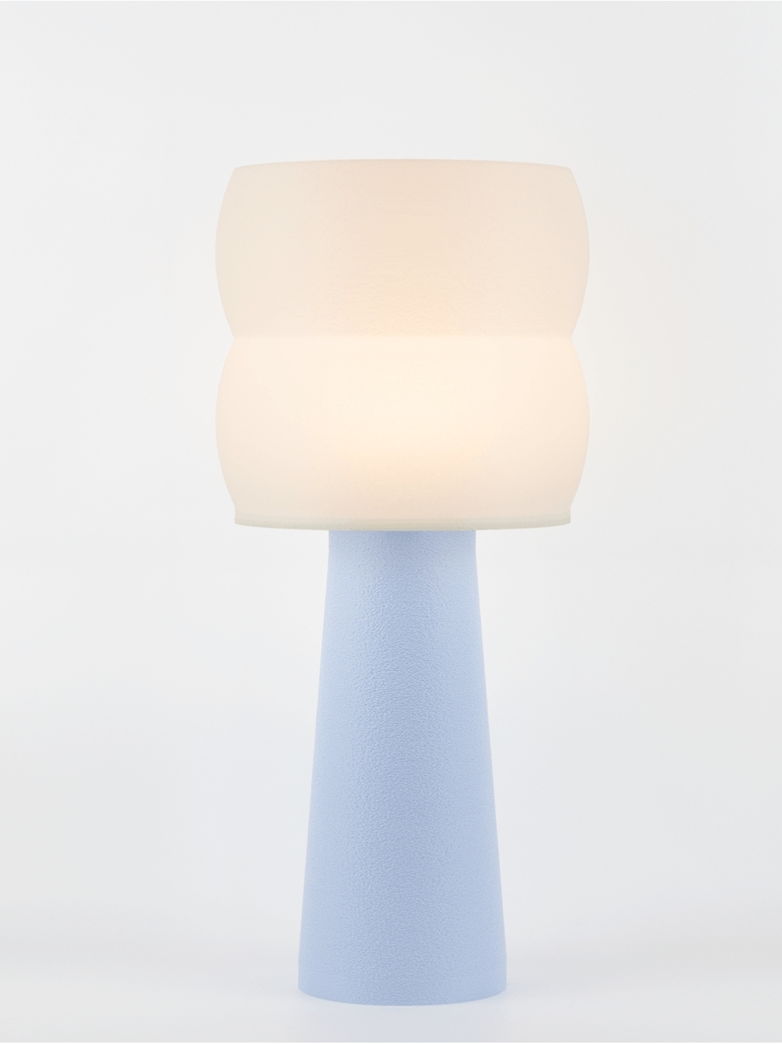 Stella – Lampe à poser pastel bleu, large