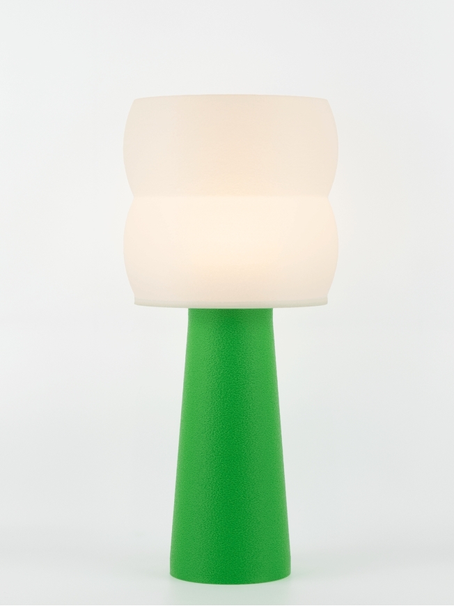 Stella – Lampe à poser pop verte, large