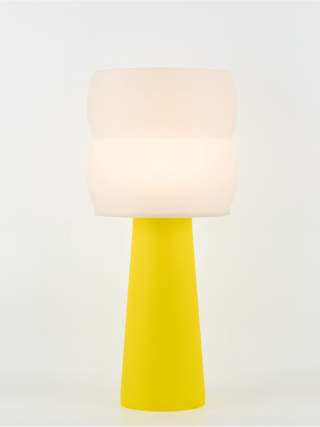 Stella – Lampe à poser pop jaune, large