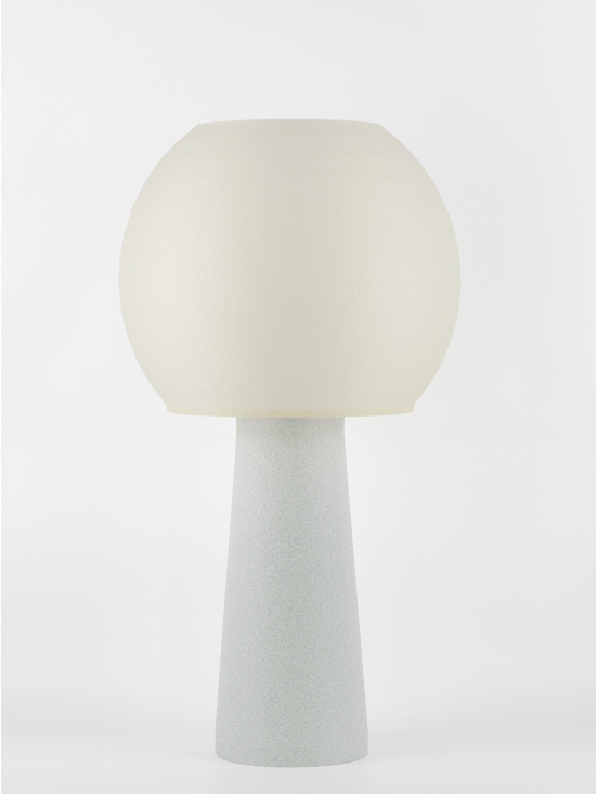 Clarisse – Lampe à poser granit grise, large