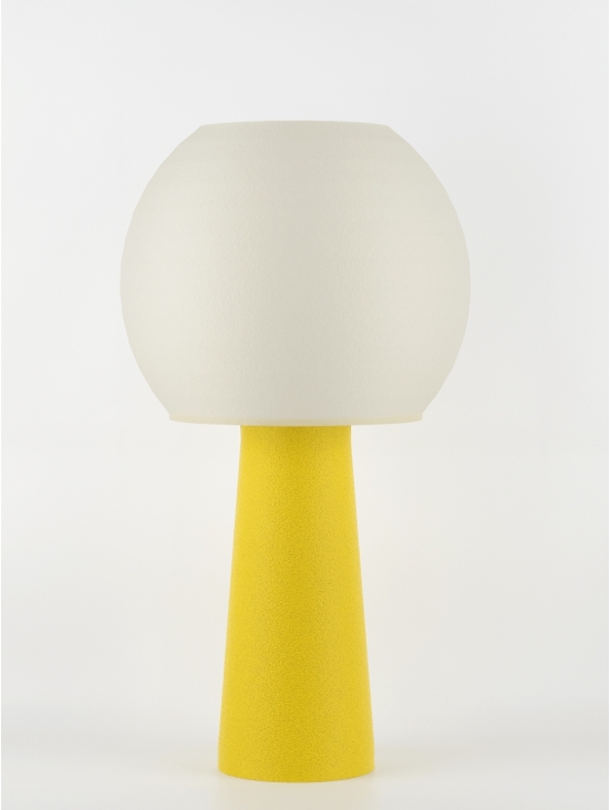 Clarisse – Lampe à poser granit jaune, large