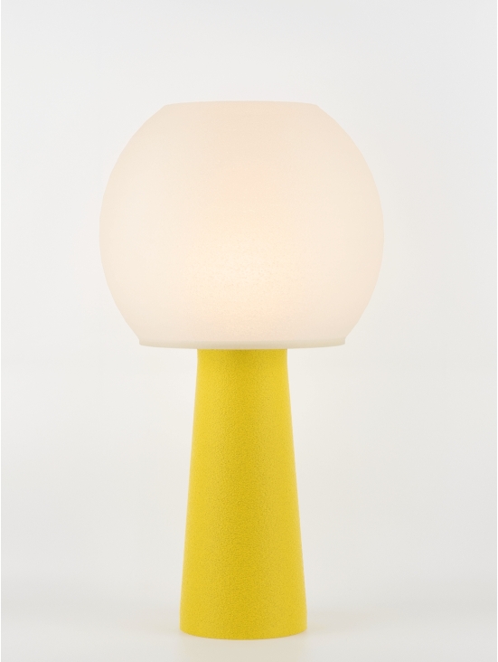 Clarisse – Lampe à poser granit jaune, large