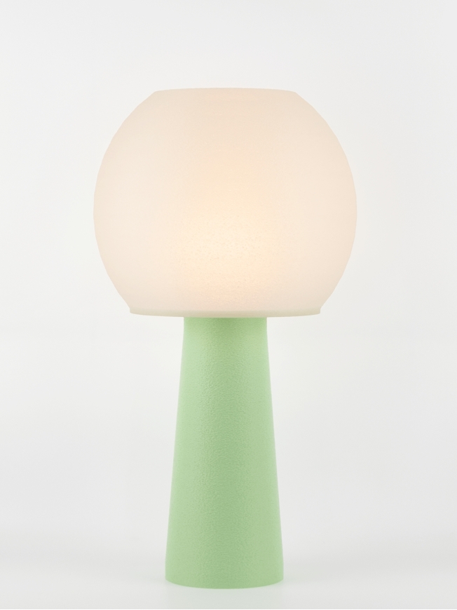 Clarisse – Lampe à poser pastel verte, large