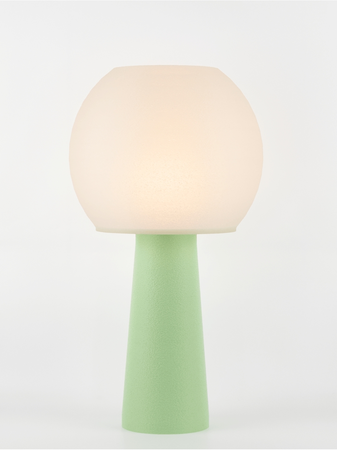 Clarisse – Lampe à poser pastel verte, large