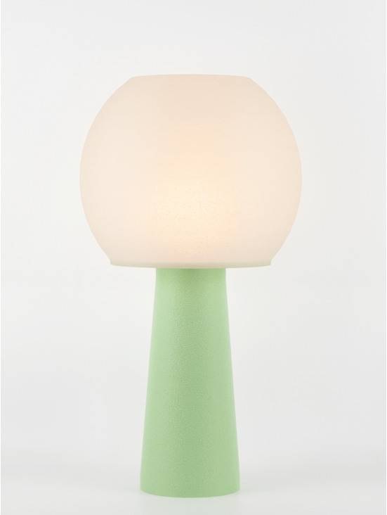 Clarisse – Lampe à poser pastel verte, large