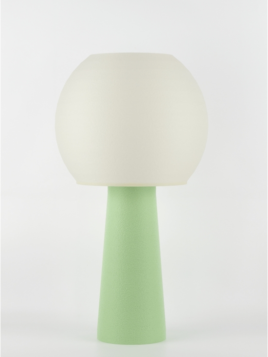 Clarisse – Lampe à poser pastel verte, large