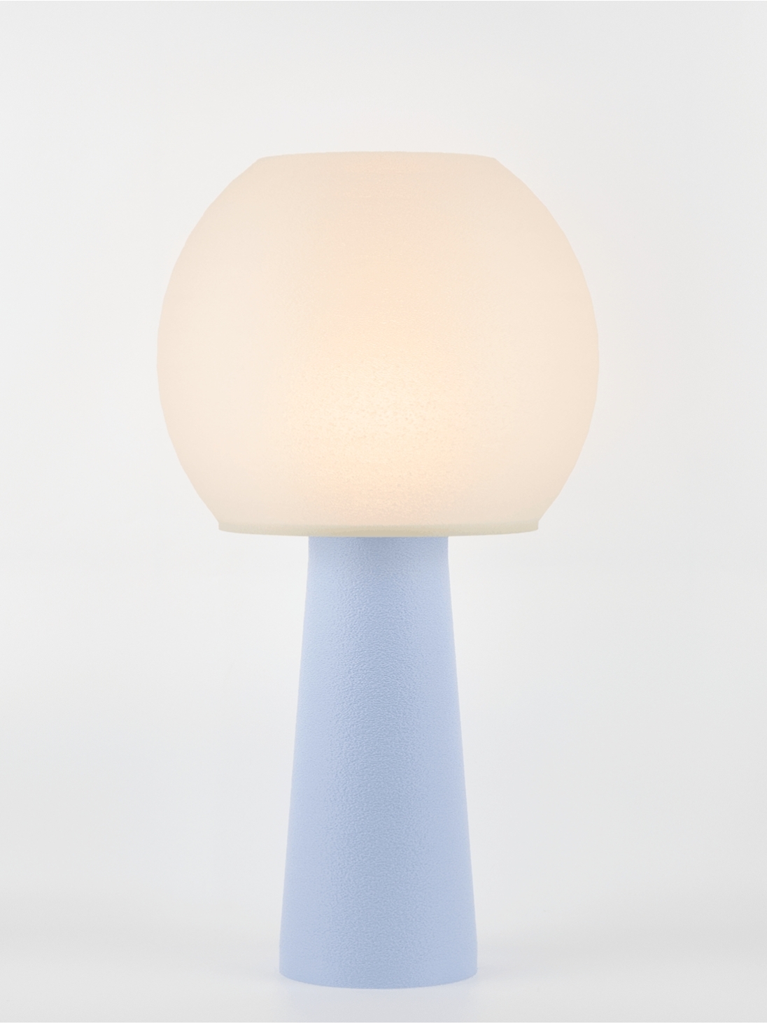 Clarisse – Lampe à poser pastel bleu, large