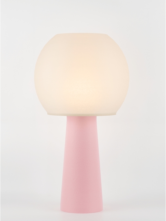 Clarisse – Lampe à poser pastel rose, large