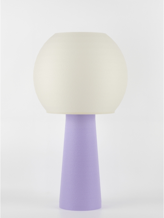 Clarisse – Lampe à poser pastel lilas, large