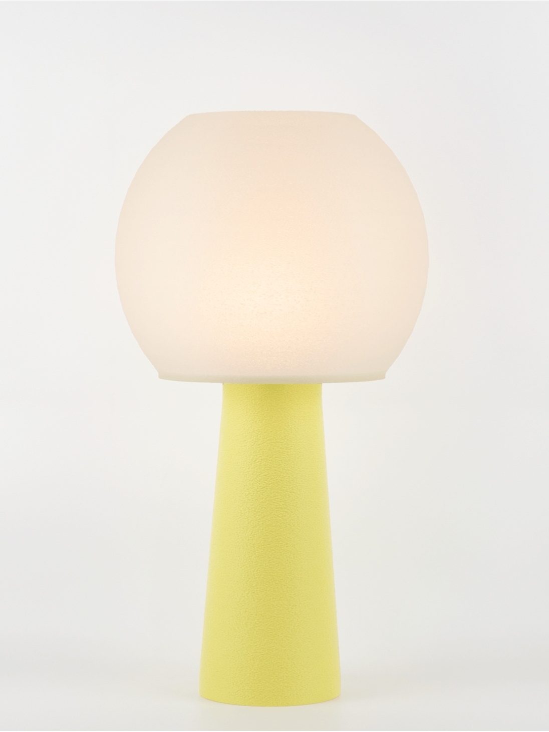 Clarisse – Lampe à poser pastel jaune, large