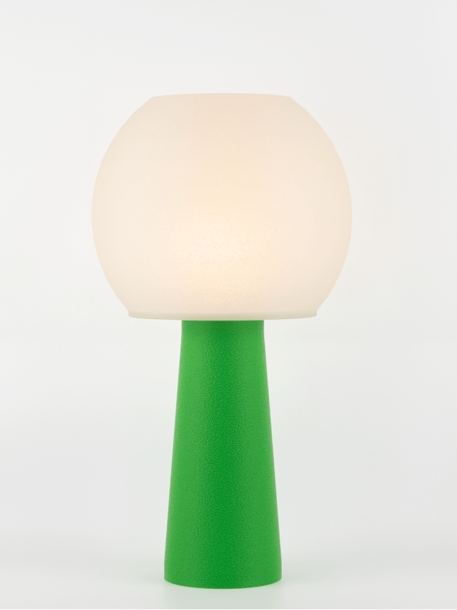 Clarisse – Lampe à poser pop verte, large