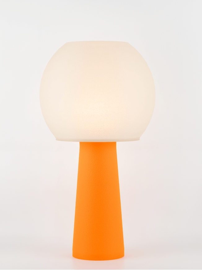 Clarisse – Lampe à poser pop orange, large